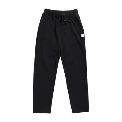 APOSTROPHE COMMA Wh Label String Wide Sweatpants (Black)