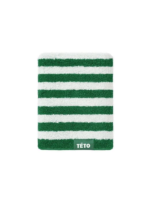 TETO 1P Striped Green Supima Towel 230g Green 230g