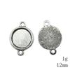 Valentine's Day Accessories For Making Jewelry Fit Round 12mm Glass Cabochon Base Setting Tray Accessories Parts Women's Clothing Bag Accessories