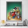 Disney Pittura con Diamanti Paperone a Tema Fortuna Pittura Artistica Strass Mosaico 5D Fatto a Mano Fai da Te Punto Croce Regalo Decorazione per la Casa