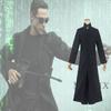 Movie The Matrix Cos Suit Neo Windbreaker Halloween Costume