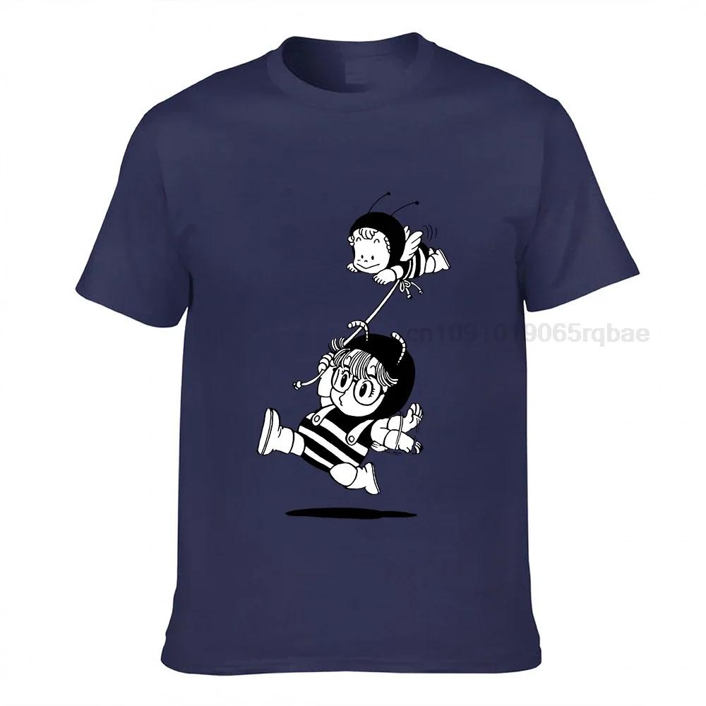 Arale Gachan Bees Tops T Shirts Unisex Dr Slump Toriyama Anime Unisexga Cute Robot Premium Cotton Tshirts Camisas T Shirt