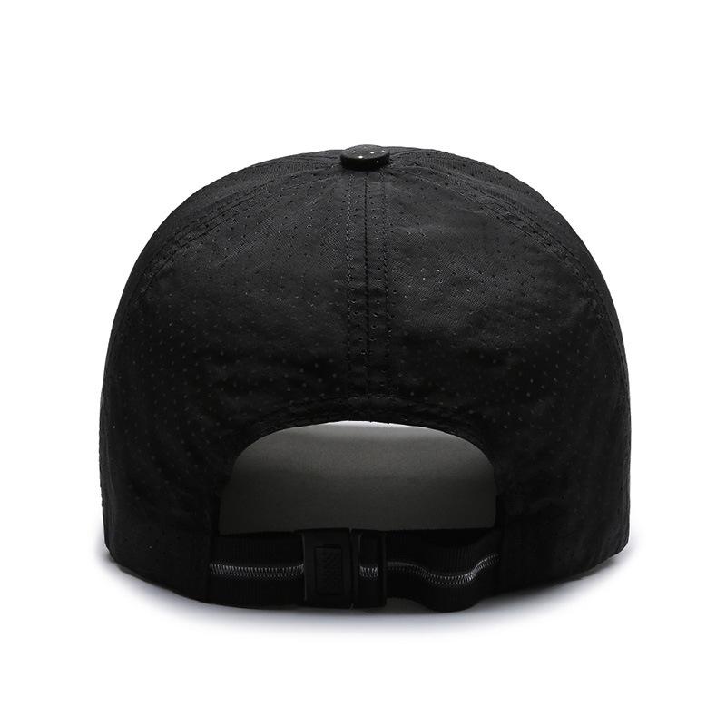 Men's Mesh Quick-Dry Baseball Cap - Breathable Sun Protection with Reflective Sandwich Brim Duckbill Hat.