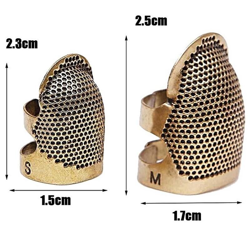 Retro Finger Protector Antique Thimble Ring Handworking Needle Thimble Needles Craft DIY Household Sewing Tools Accessories