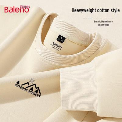 Sweatshirt à col rond en coton épais pour homme Baleno