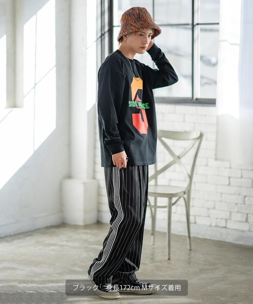 IMPROMES Casual SIDEWAYSTANCE S College Logo Long Sleeve T-Shirt, Men's, White