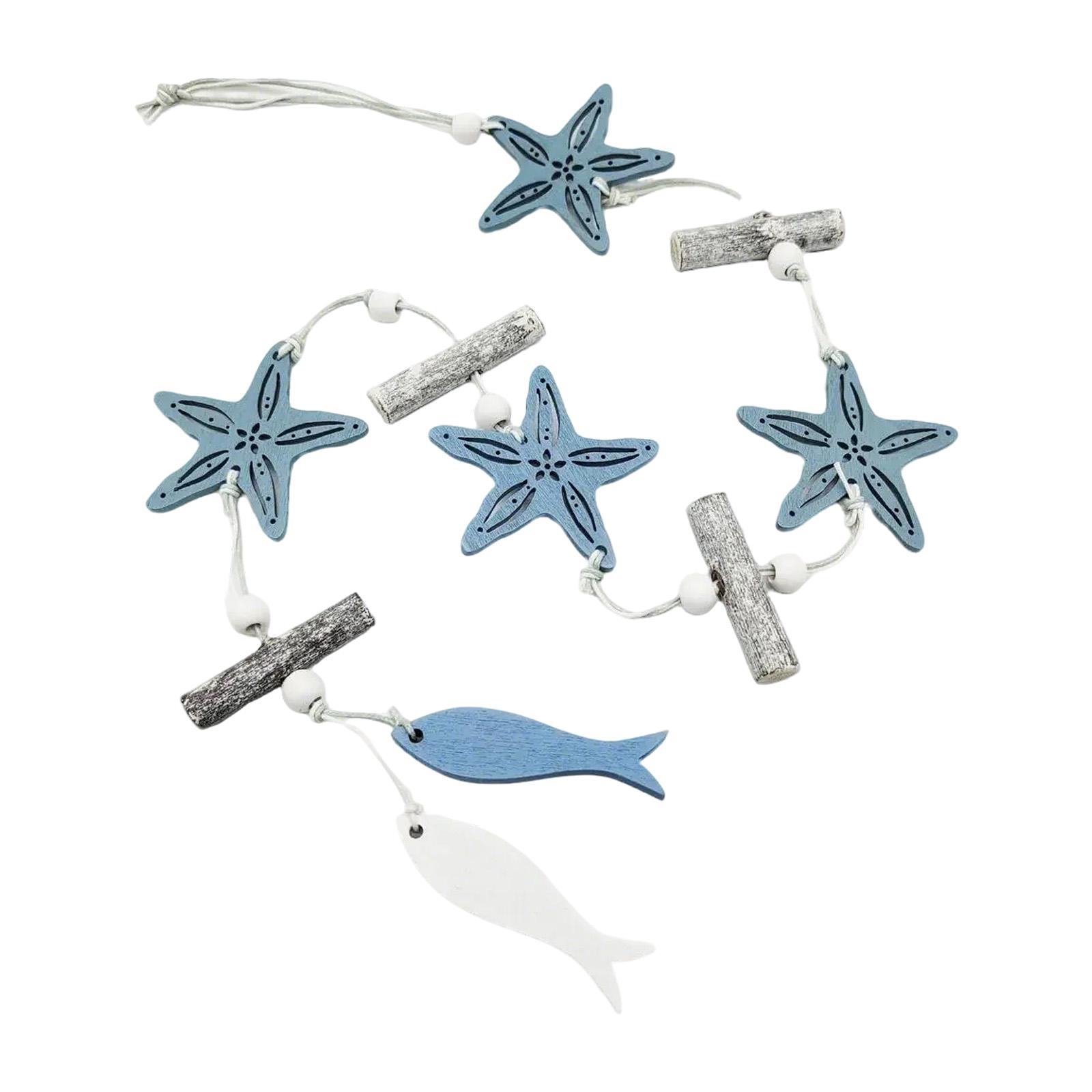 

Морские деревянные подвесные украшения, морская звезда, ракушка, ловец солнца для дома, окна, стены, сада, украшения в стиле океана B