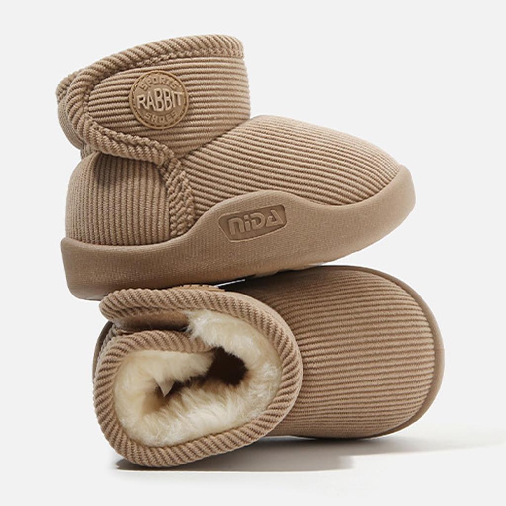 BicoBico Snow Cotton Snow Shoes for Toddlers and Outdoor Shoes with Velcro SC015YE18 Kids' Boots, Girls, Warm, Soft, Non-Slip, Lightweight, Closure,