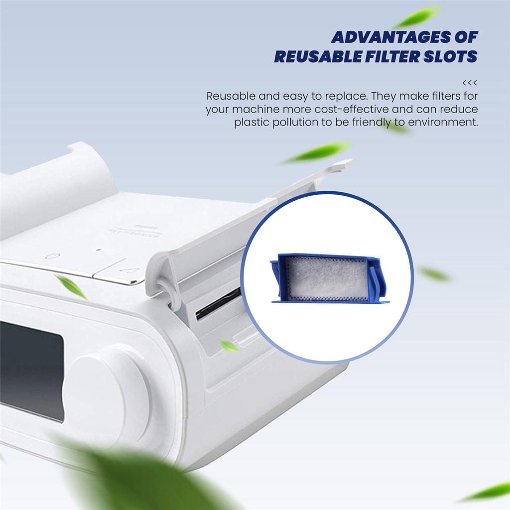 Replacement CPAP Filters for Philips Respironics Dreamstation 6 Reusable Filter Slot + 6 Disposable Ultra-Fine Filters