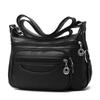 Middle Aged and Elderly Women's Bag, Mother's Bag, Soft Leather Casual Shoulder Bag, Diagonal Cross Bag, Textured Large Capacity Bag