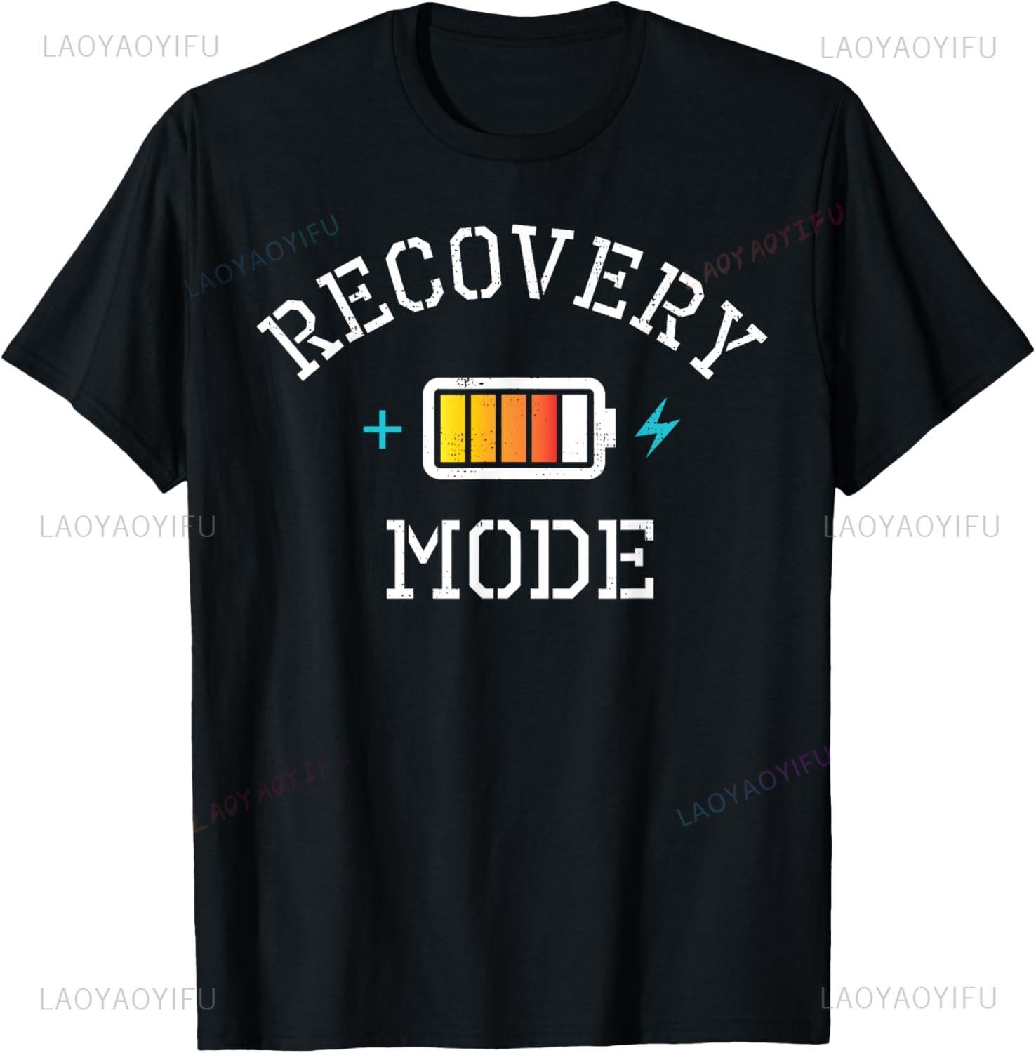 Get Well Soon Gift TShirt Recovery Mode Is on Post Surgery TShirt Unisex Summer Streetwear Tops Funny Shirt Camiseta S