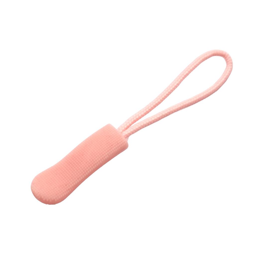 Colored PVC Zipper Pull Rope with Removable Drawstring and Rubber Pull Tab for Bags and Luggage