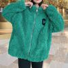 Fleece Jacket Women's New Winter Fleece Autumn and Winter Fleece Short Sweater Thick