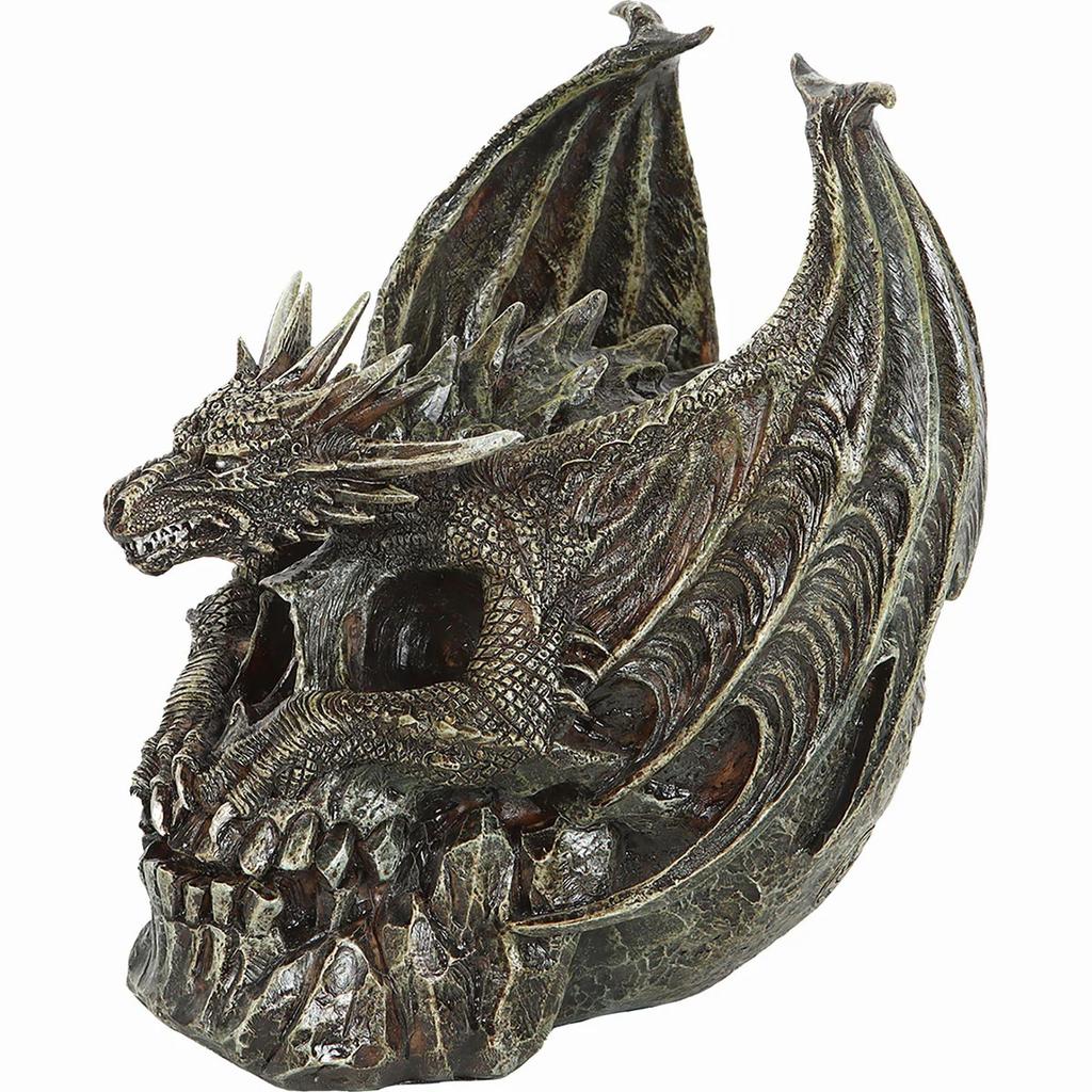 Spiral Direct Draco Resin Dragon Skull Sculpture