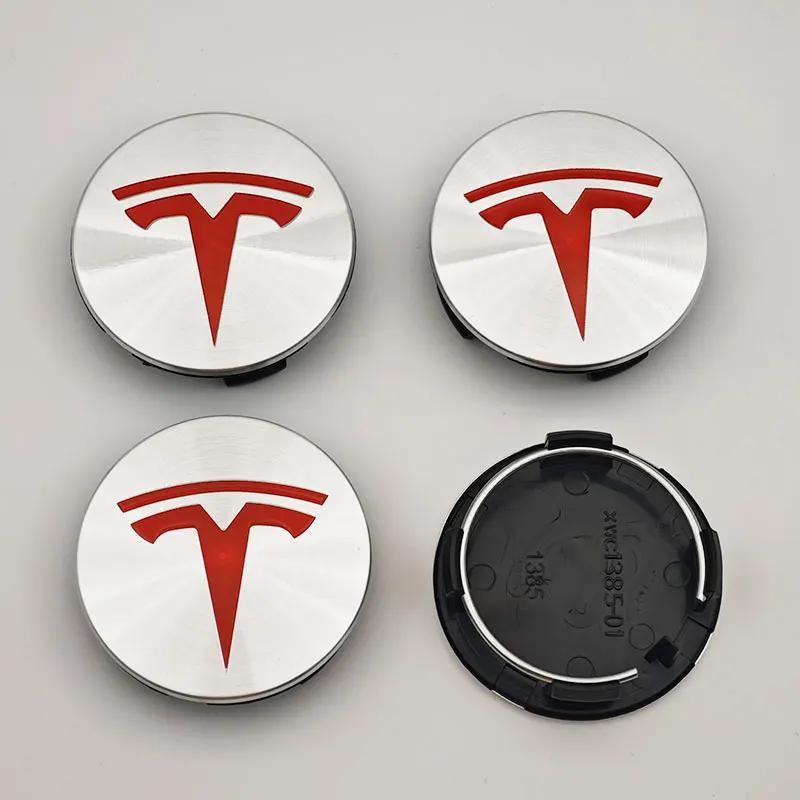 

Car Sticker Tesla 100pcs 56mm Red Silver Tesla Wheel Center Cap Logo Badge for Tesla Original Hub Caps Model3 Model Y Model S X