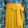 Hakama Plain Single Item Mustard L [Kyouetsu] Women's (Yellow)