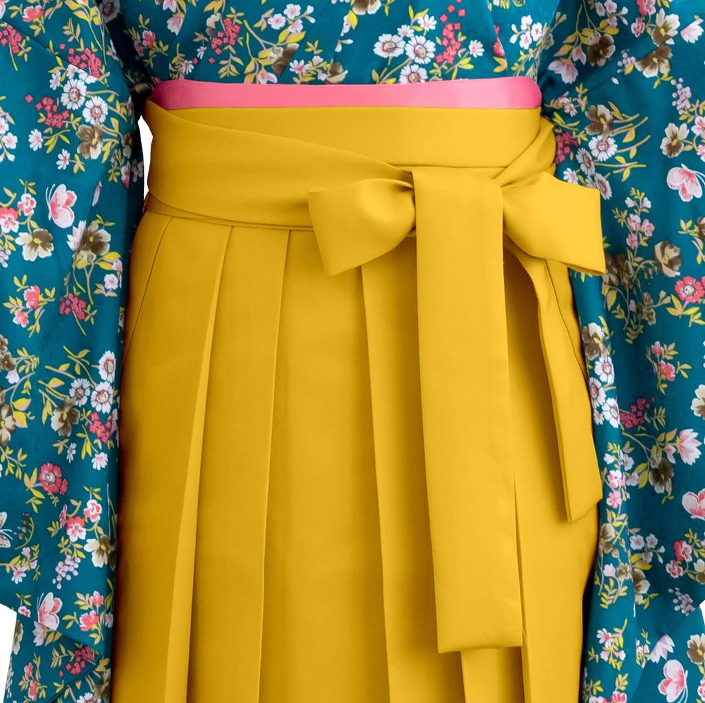 Hakama Plain Single Item Mustard L [Kyouetsu] Women's (Yellow)