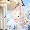 2D Flat, 1pc 2D Flat Decorative Flag, Japanese-Style Cherry Blossom Rabbit Holding Desserts Pattern Hanging Flag, Pink Aesthetic Spring-Themed Wall Ha