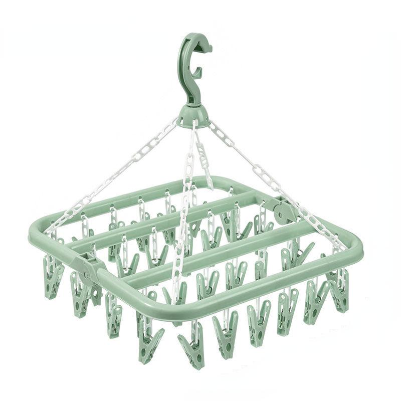 Laundry Hanger Foldable Laundry Clothespin Drying Rack Foes