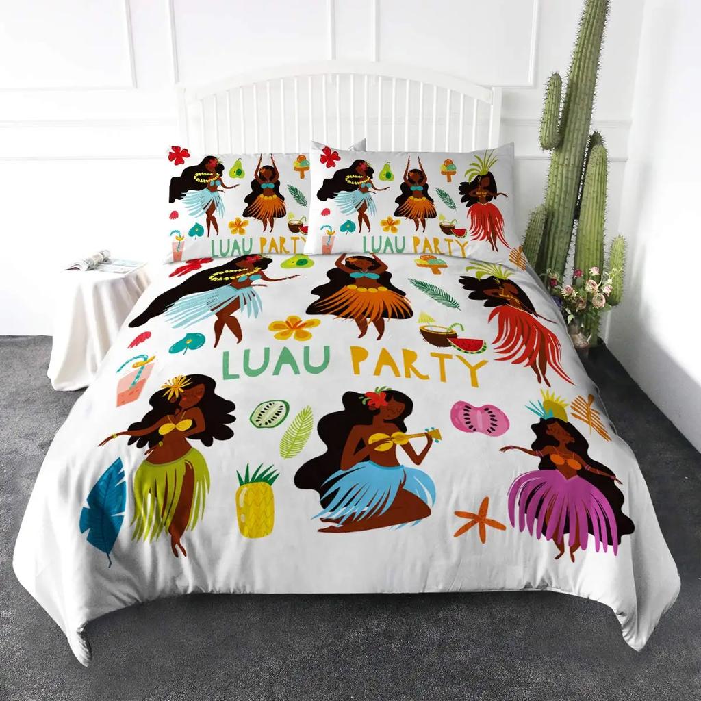 African American Duvet Cover Gilrs Kids Cute Ballet Princess Dancer Bedding Set Double Queen King Size Polyester Qulit Cover