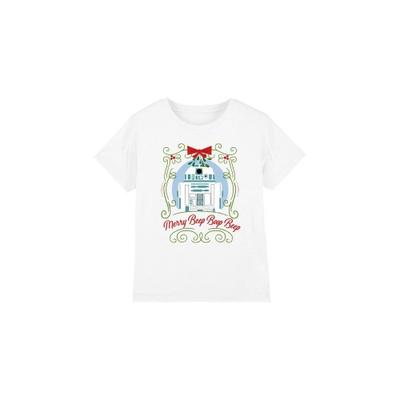 Childrens/Kids Merry Beep Boop Beep R2-D2 Christmas T-Shirt