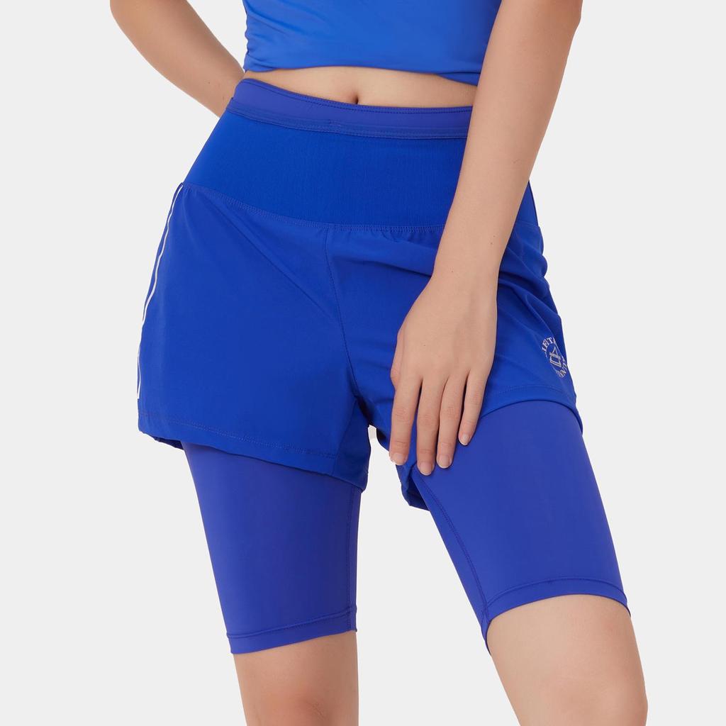 Unisex Lightweight Two-in-One Sports Shorts for Outdoor Cycling and Marathon Fitness