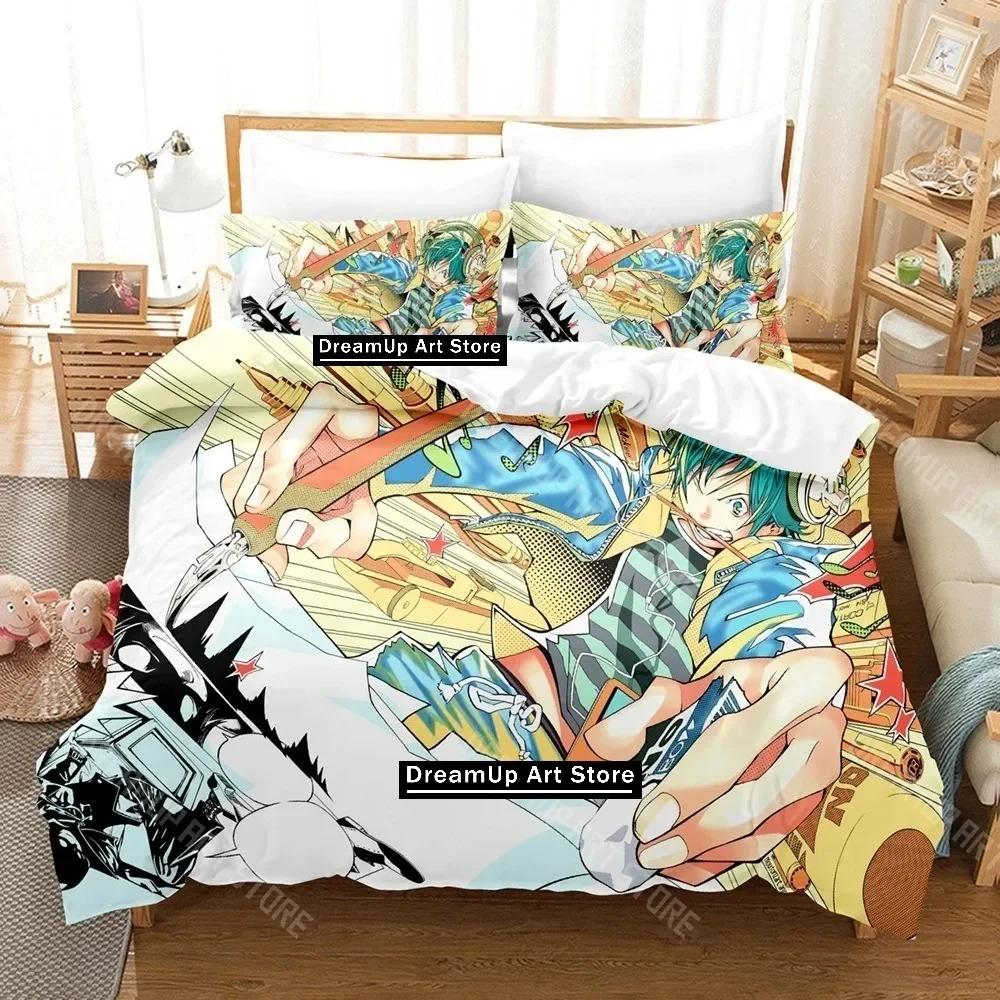 

Комплект постельного белья с 3D-принтом Bakuman Односпальный Двуспальный Полный Размер Королева Кинг Комплект для кровати Взрослый Детский Спальня Наборы пододеяльников с 3D-принтом Аниме Простыня EU Single 90x200cm