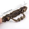 2pcs Antique Pull Handles for Drawer Cabinet Door Wooden Chest Box Bin Metal Drawer Pulls Handles Wardrobe Pulls Handles