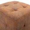 VidaXL 2 Pcs Poufs Brown 30 X 30 X 30 Cm Suede Faux Leather