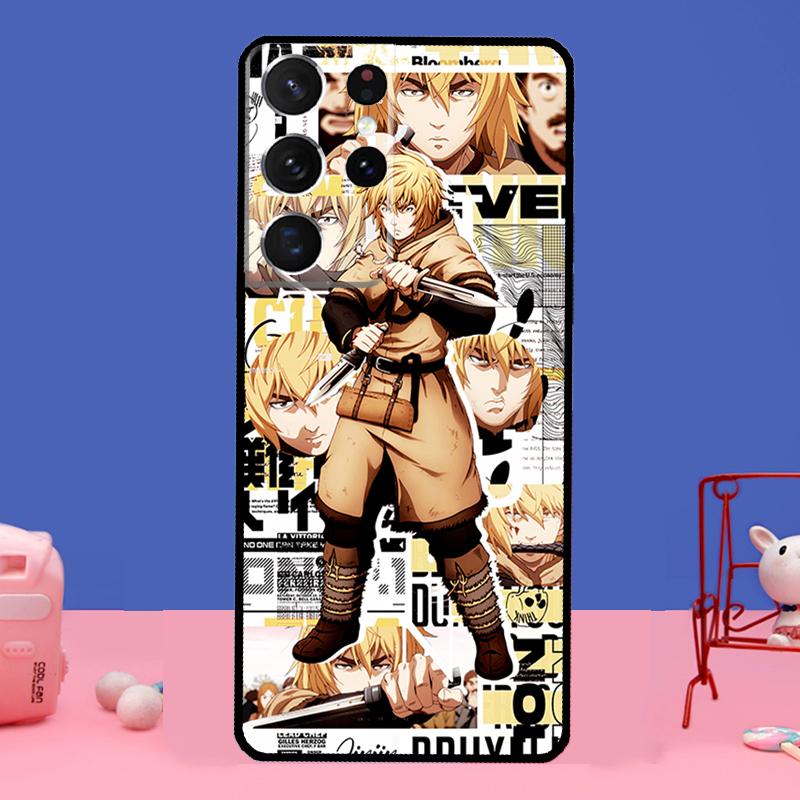 Thorfinn Vinland Saga Anime Phone Case For Samsung Galaxy S21 Ultra S20 FE S8 S9 S10 S22 Plus Note 20 Ultra Full Cover