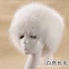 Imitation fox fur round flat top imitation fur hat thickened autumn and winter Russian Mongolian hat warm tail hat