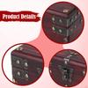Pirate Treasure Chest Wood Box Desktop Creative Ornament Jewelry Lockable Collection Decor