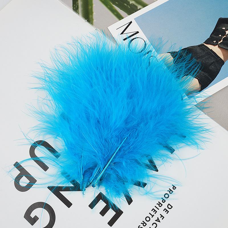 Blood vessel velvet feather turkey feather jewelry cat toy cat stick handicraft dream catcher decorative material