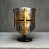 18-Gauge Steel Crusader Knight Helmet  Templar Medieval Cosplay Armor