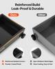 Low Profile Oil Drain Pan, 75.7 L Capacity, Rolling Oil Drain Pan with Electric Pump & 2.2 M Hose, Leak-proof & Corrosion-resistant, Fit for Cars,