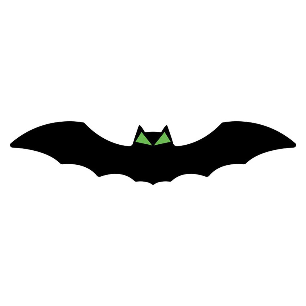 10 Pack Halloween Bats With Glowing Eyes Fluorescent Bats Pendant Hanging Ornament Indoor Outdoor Wall Decor ,5 Big + 5 Small,
