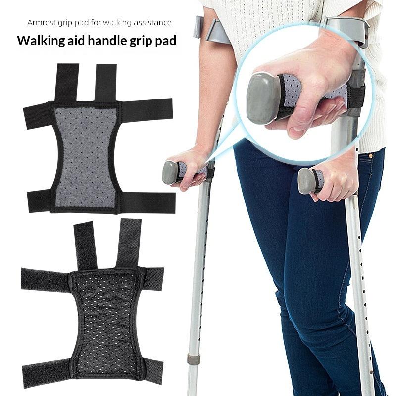 Ergonomische Onderarmkruk Handvatten Comfortkussentjes Antislip Gedempte Handvathoezen voor Volwassen Mobiliteitshulpmiddel Loopprestaties