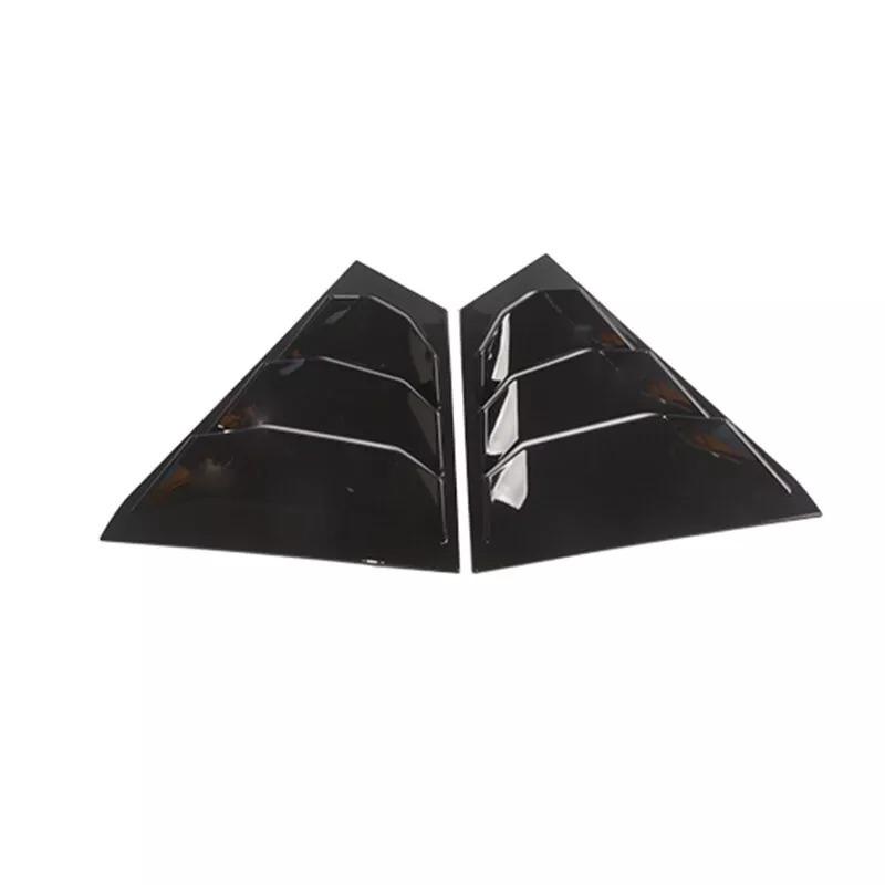 For Nissan Altima    Car Rear Louver Window Side Shutter Cover Trim Sticker Vent Scoop ABS Carbon Fiber Accessories