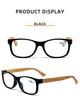 Gelbe quadratische Lesebrille für Damen Vintage Mode-Rahmen für Weitsichtigkeit Lesebrille für Herren Brillen Presbyopie+1,0 +1,5 +2,0