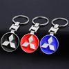 Car Keychain Car Emblem Gift With Key Ring Auto Accessories For Mitsubishi ASX Lancer Pajero Outlander L200 EVO Lancer EX