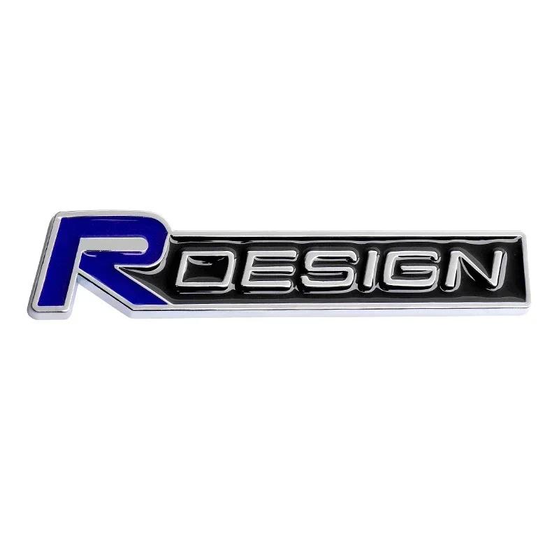 3D Metall R Design Logo für Auto Heckstoßstange Klebeabzeichen für Volvo Rdesign XC90 S60 XC60 V70 S80 S40 V50 V40 V60 C30