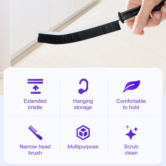 1/3/5Pcs Bathroom Gap Brush Durable Bristles Dry/Wet Cleaning Brush with Ergonomic Handle Efficient Cleaning Tool