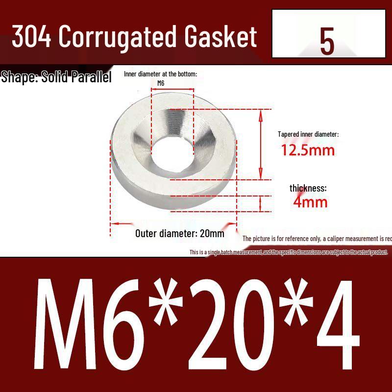 304 Stainless Steel Decorative Conical Fish Eye Washer for M3-M10 Countersunk Holes