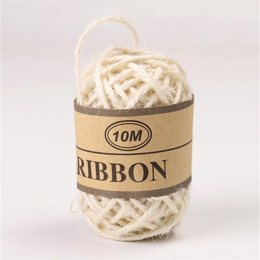 

Hemp Rope Binding Rope Yellow Hemp Rope Hand-woven Wall Decoration Hand-sewn Retro Hand-woven Thread Material Rope бежевый