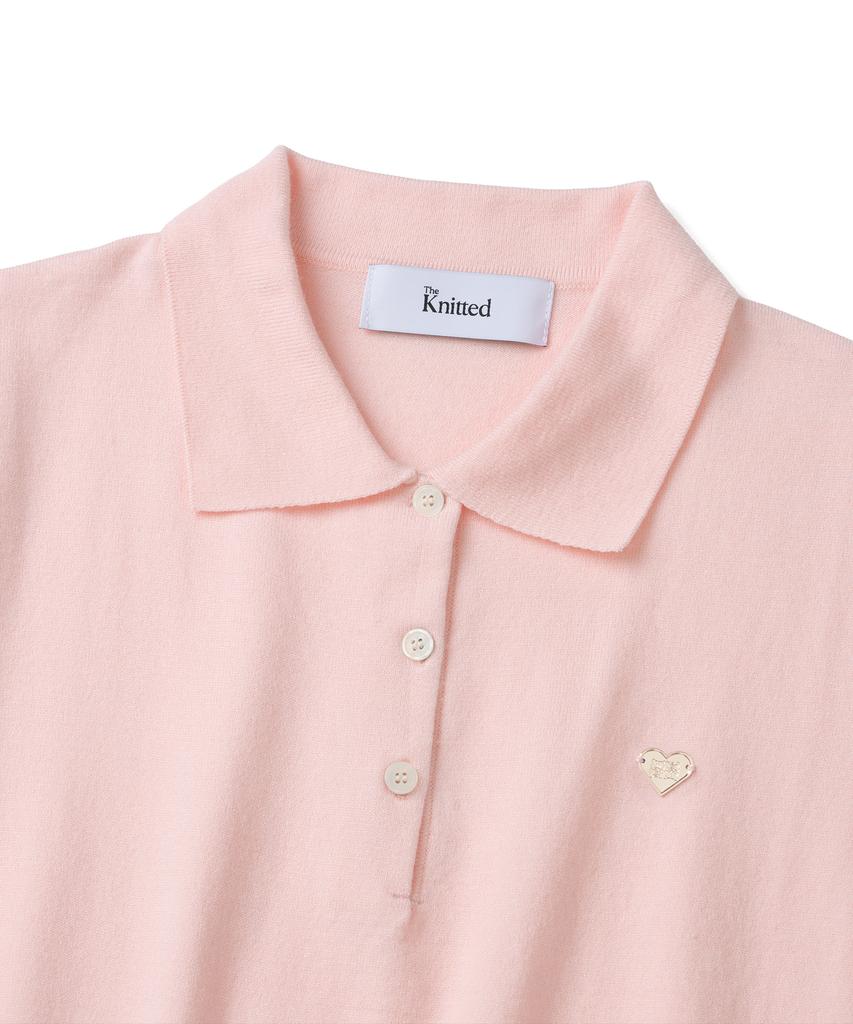 KNITTED (W) Basic Essential Washable Collared Knit Pink