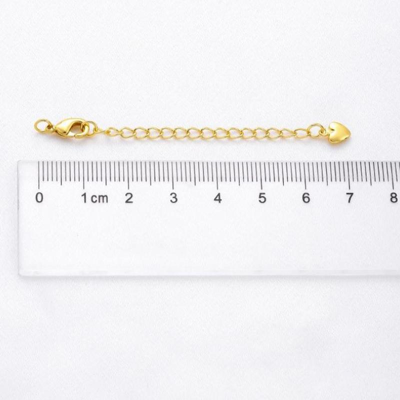 Gold Plated Star Heart Brass Lobster Clasps 75Mm Tail Extender Connector Chains Diy Jewelry Making Accessories