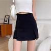Women's Black High-Waist A-Line Mini Skirt Pants - Spring 2024 Style