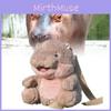 Adorable Plush Hippopotamus Backpack With Soft Pp Cotton Fill And Big Smiling Face