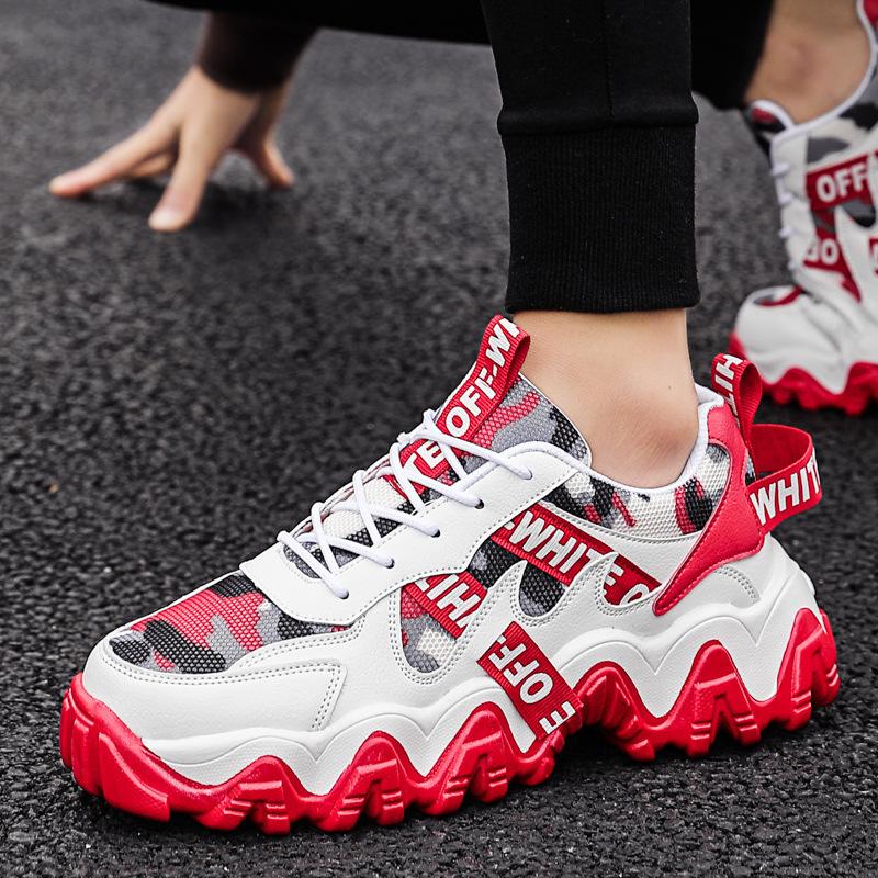 Dad Shoes 2024 New Sports and Leisure Shoes Spring Men's Thick-soled Heightening Shoes Guochao Douyin Live Broadcast Men's Shoes