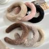 Women Girls Plush Widen Thicken Plush Hair Bands Faux Fur Headbands Soft Fluffy Furry Hair Hoops Winter Headdress